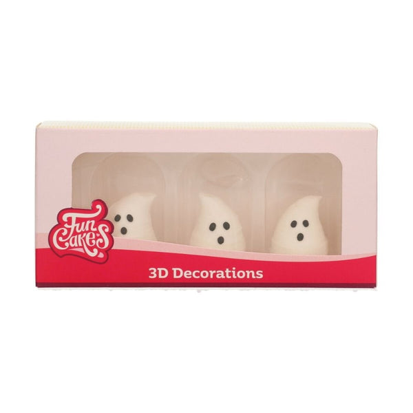 3D Ghost Decorations Set Of 3