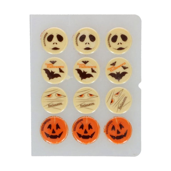 Halloween 3.8cm Chocolate Toppers x 12 - Funcakes