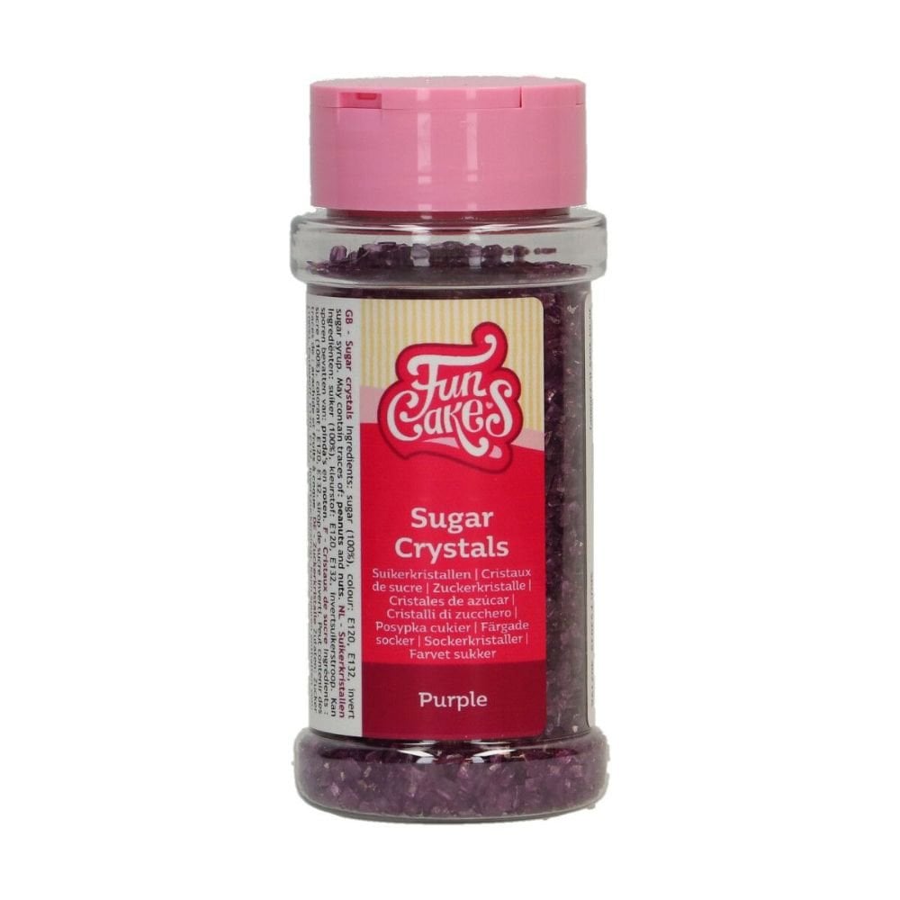 Purple Sugar Crystals 80g - Funcakes