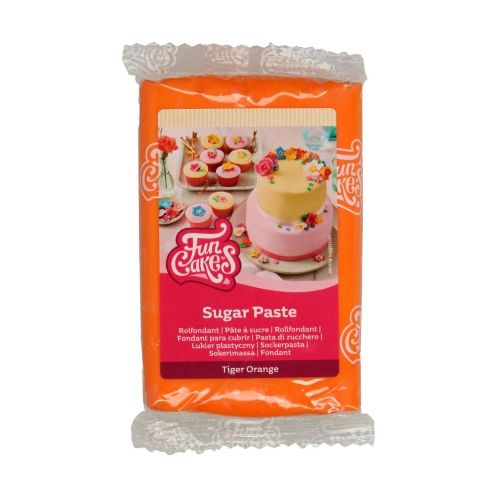 Tiger Orange Sugarpaste 250g