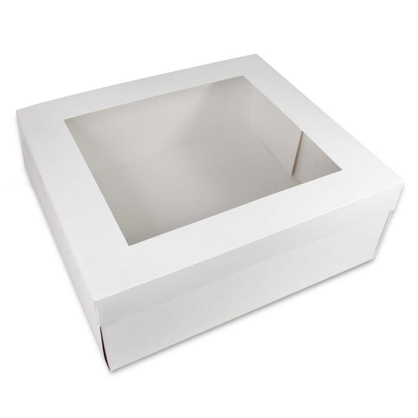 6" Deep Oblong Cake Box with Window Lid