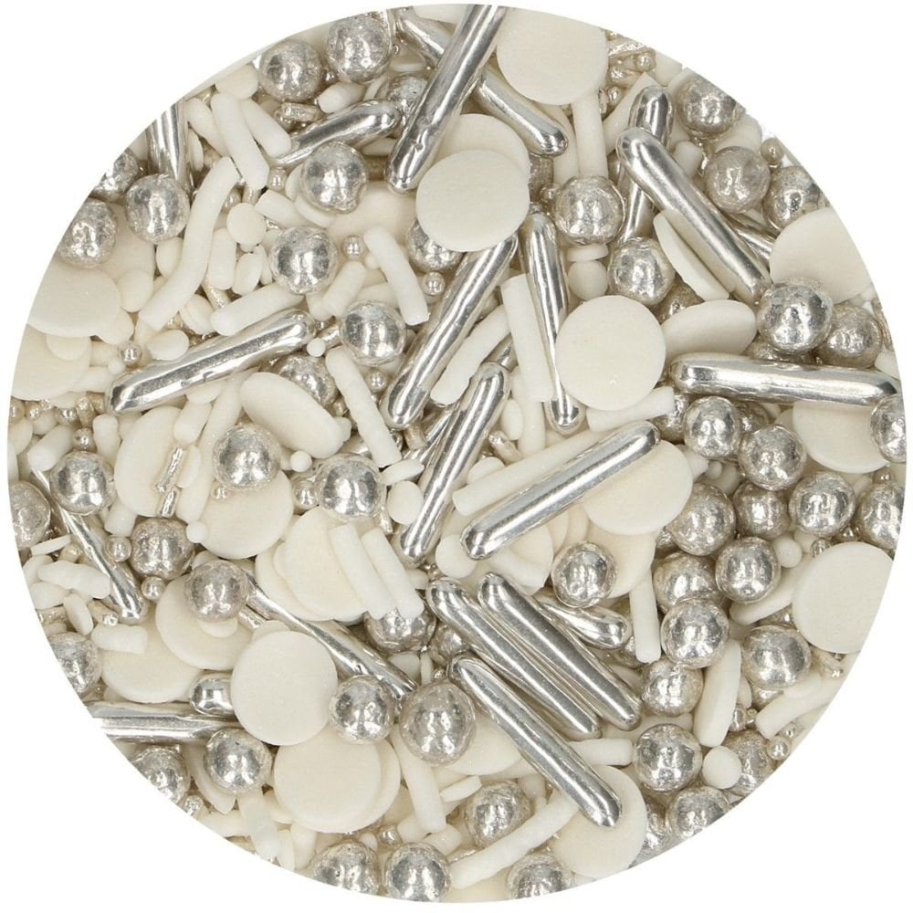 FunCakes Sprinkle Medley Silver Chic 65 g