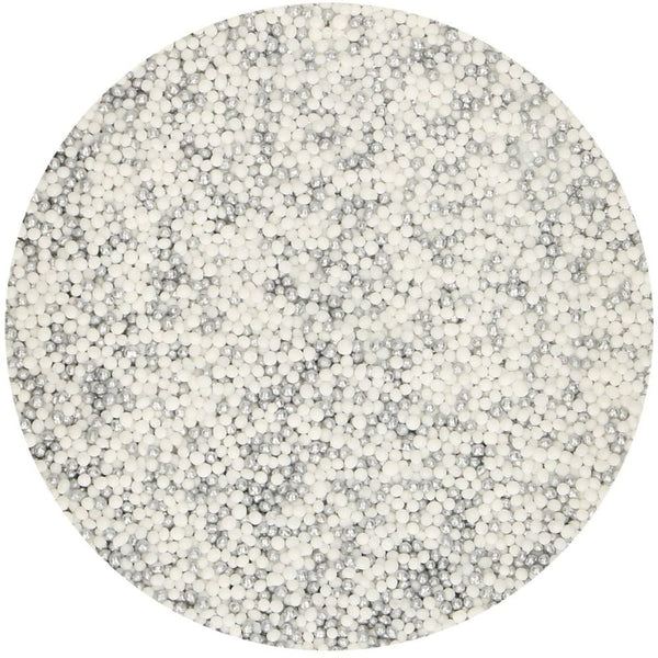 Silver-White Nonpareil Sprinkles 80g