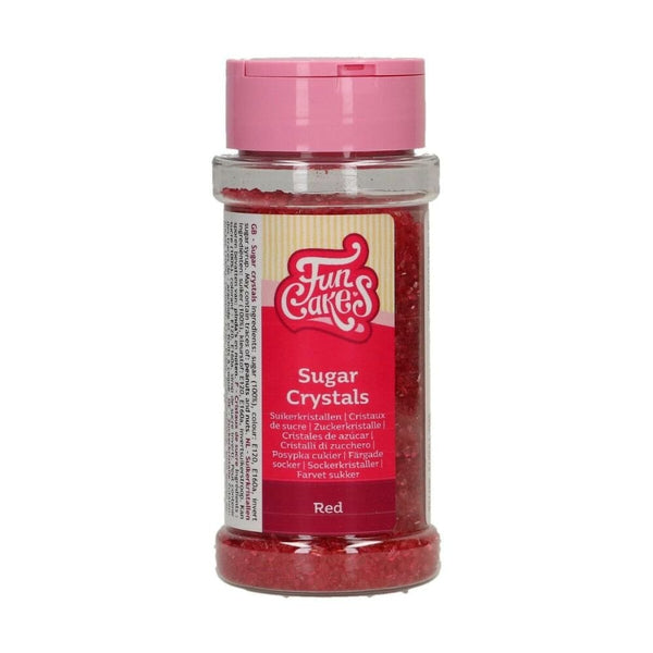 FunCakes Sugar Crystals Red 80g