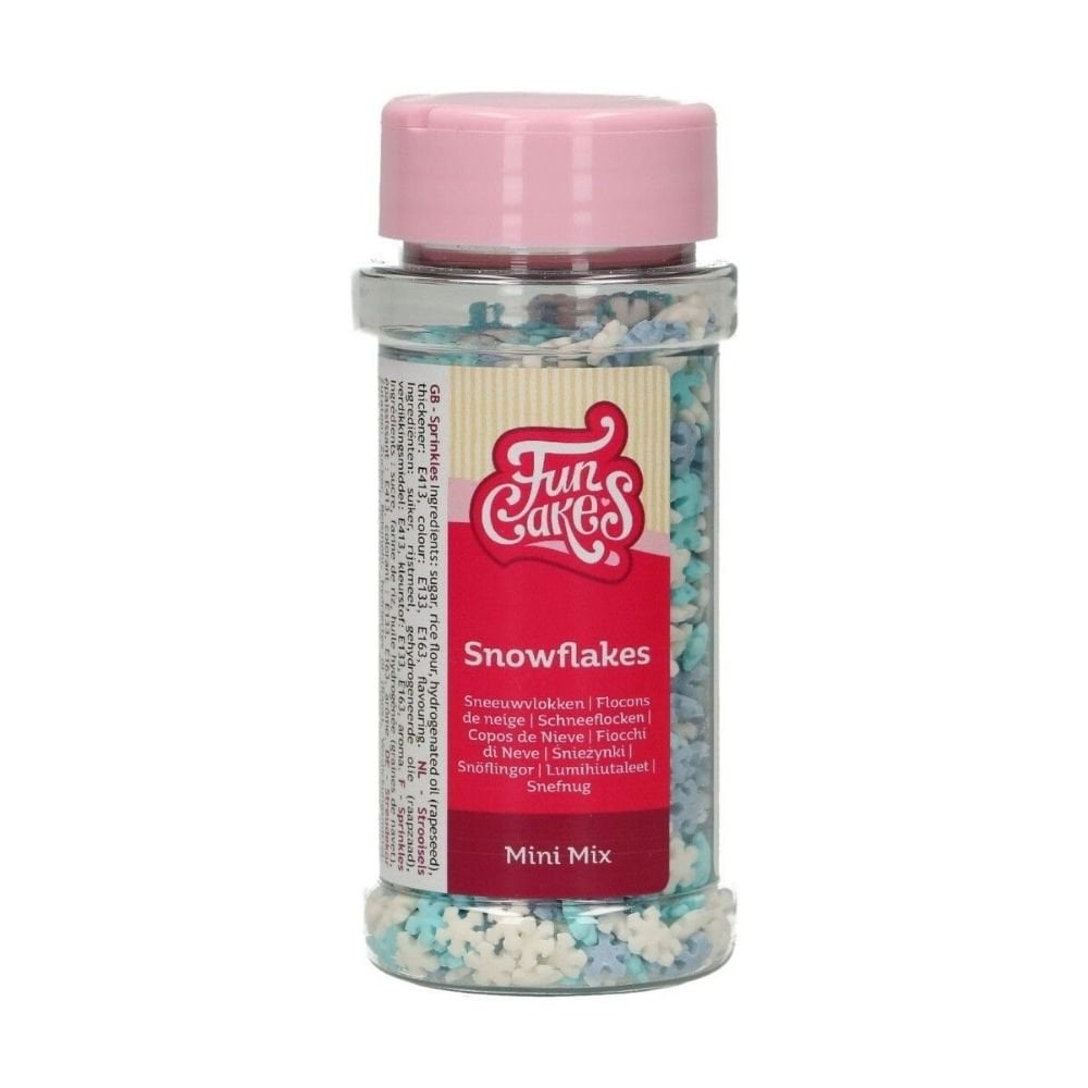 Mini Snowflakes Sprinkle Mix 50g