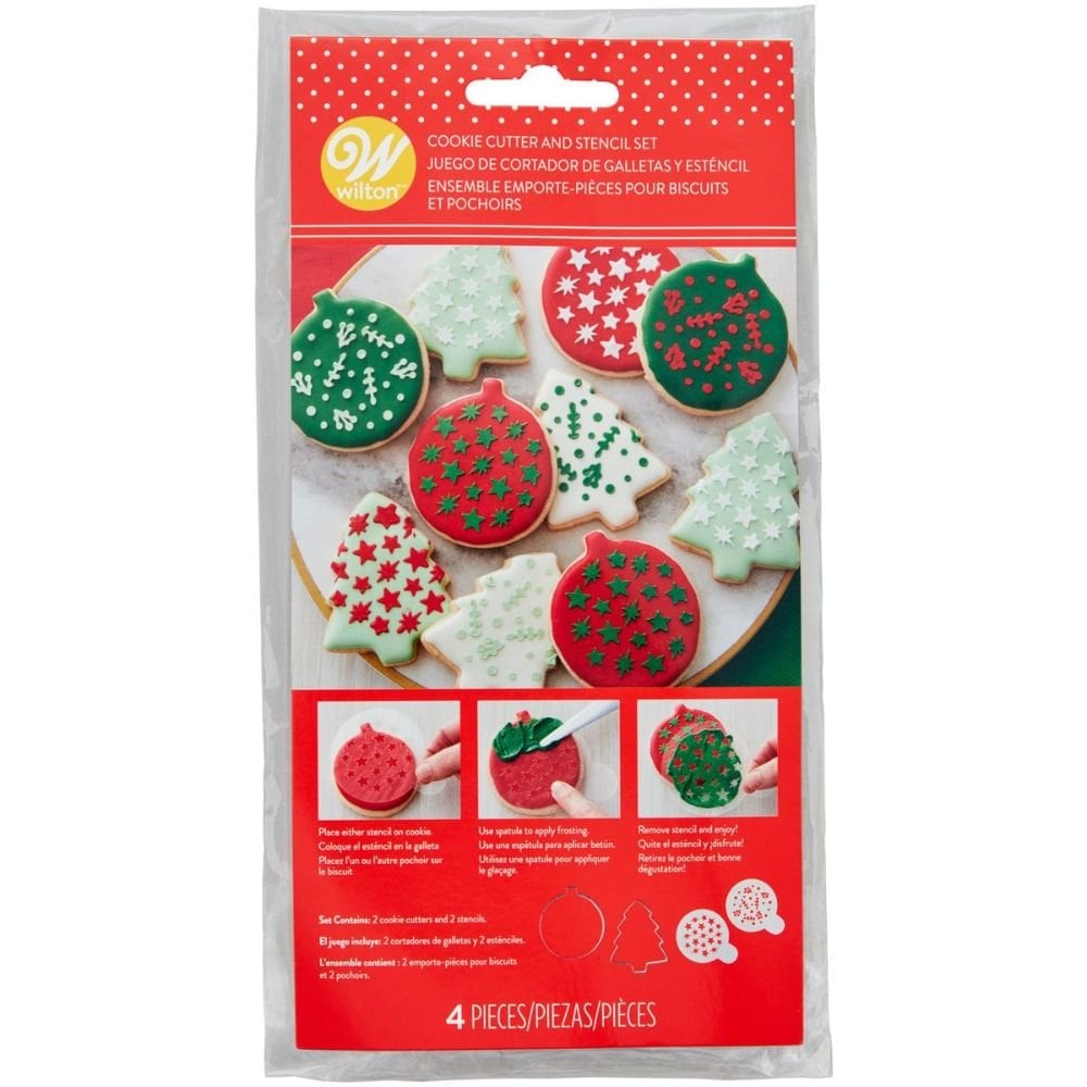 Wilton Cookie Cutter & Stencil Set/4