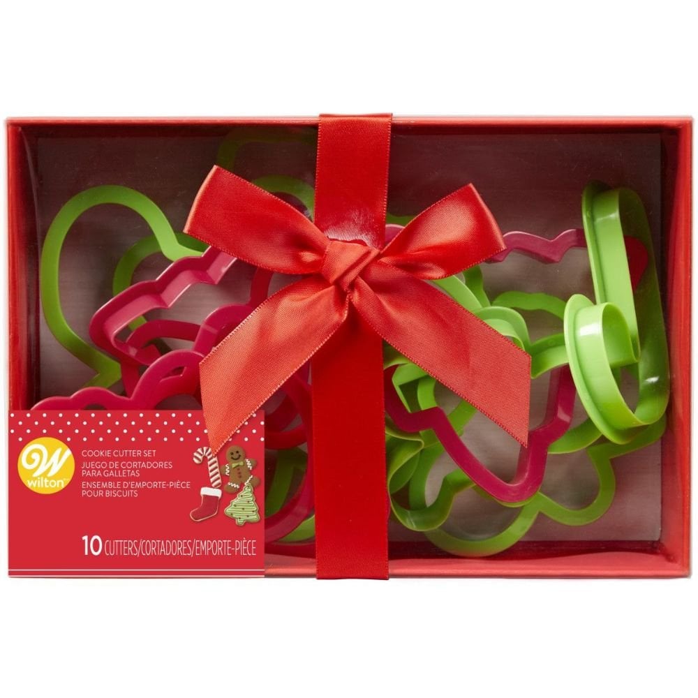 Plastic Cookie Cutter Christmas x10 - Wilton