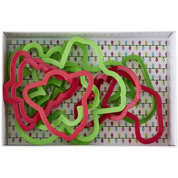 Plastic Cookie Cutter Christmas x10 - Wilton