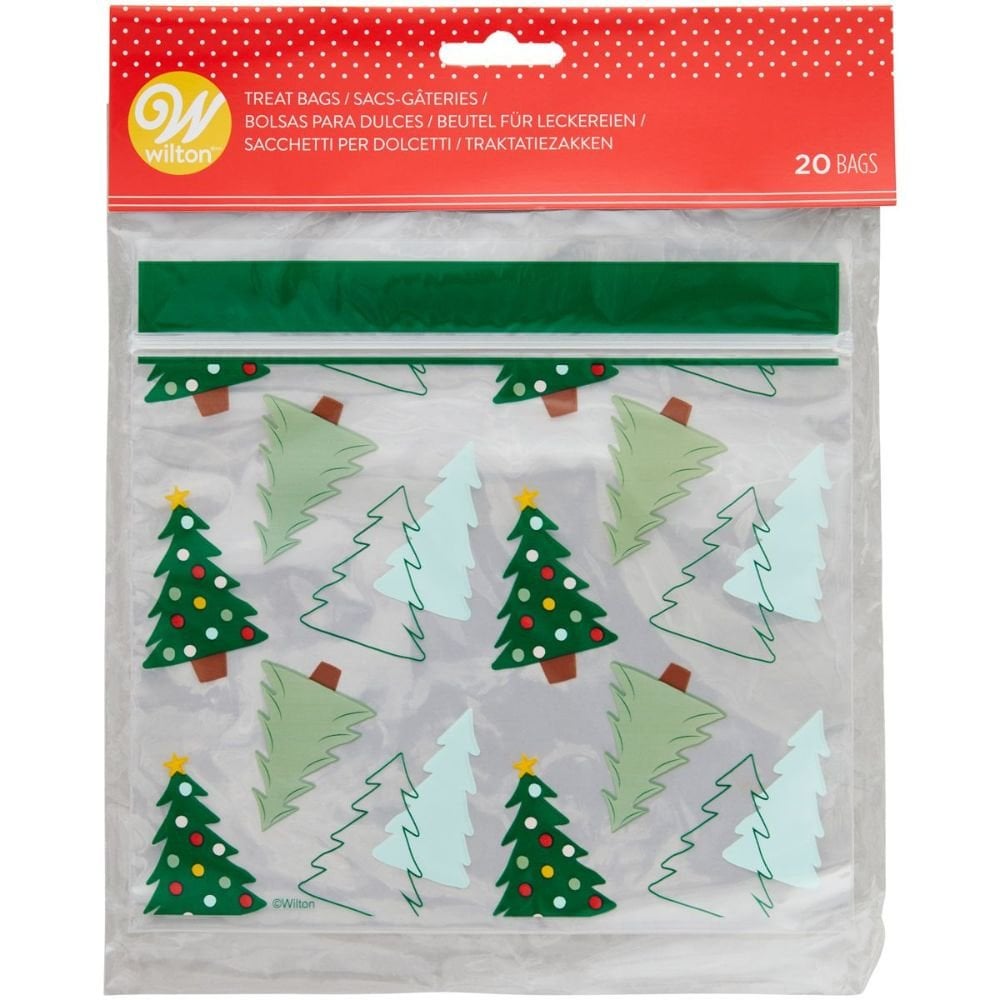 Resealable Treat Bags Trees x20 - Wilton
