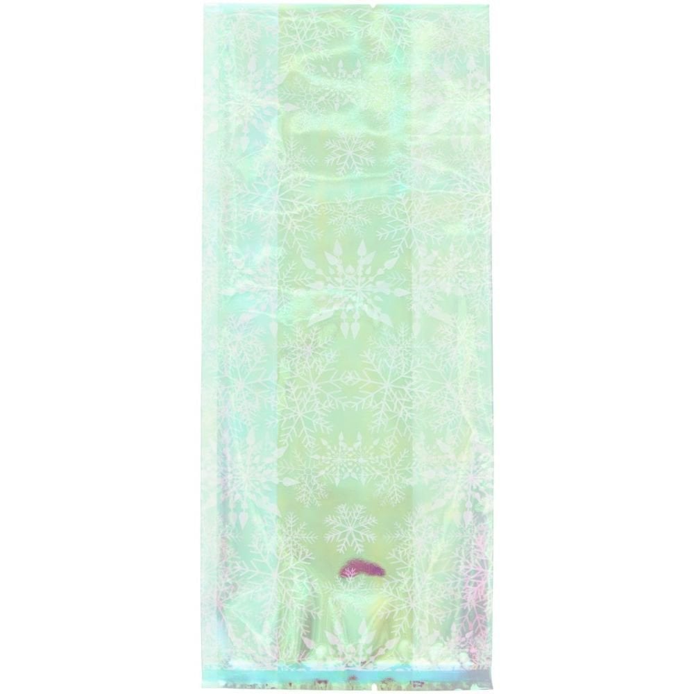 Treat Bags Iridescent Snowflake x10 - Wilton