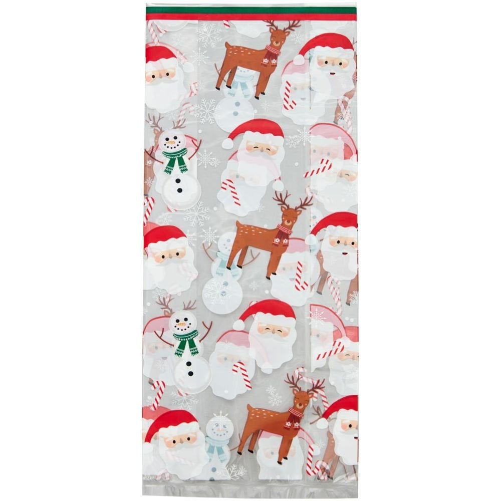 Santa / Snowman / Reindeer Treat Bags x20 - Wilton