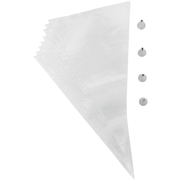 Christmas Cookie Decorating Set (4 Nozzles & 8 Piping Bags) - Wilton