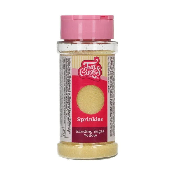 Yellow - Sanding Sugar 80g - FunCakes