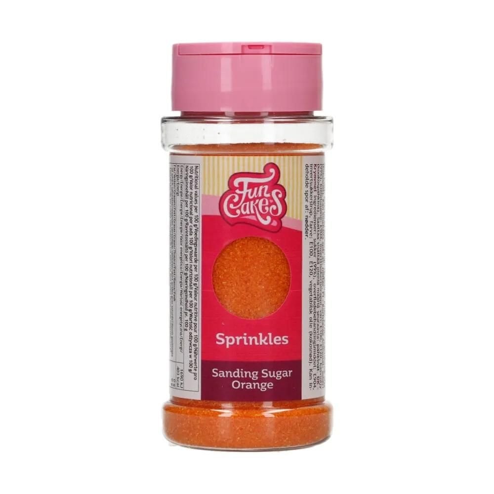 Orange - Sanding Sugar 80g - FunCakes
