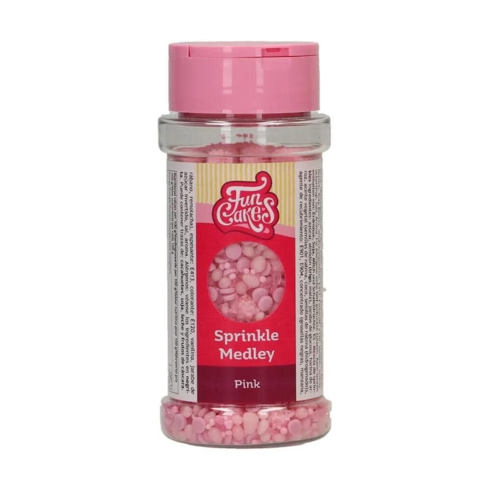 Pink - 70g Sprinkle Medley - FunCakes