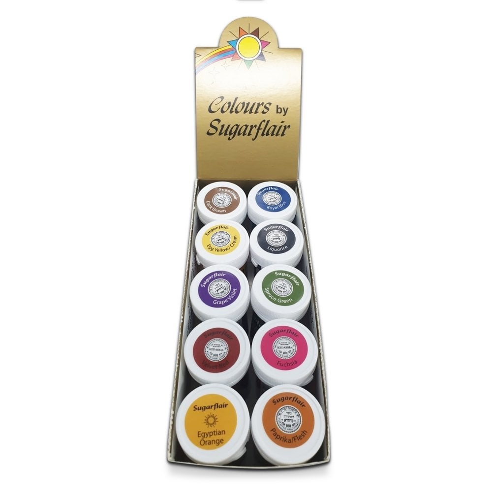 Spectral Paste Colour Set Of 10 - Sugarflair THIS IS A FULL SET