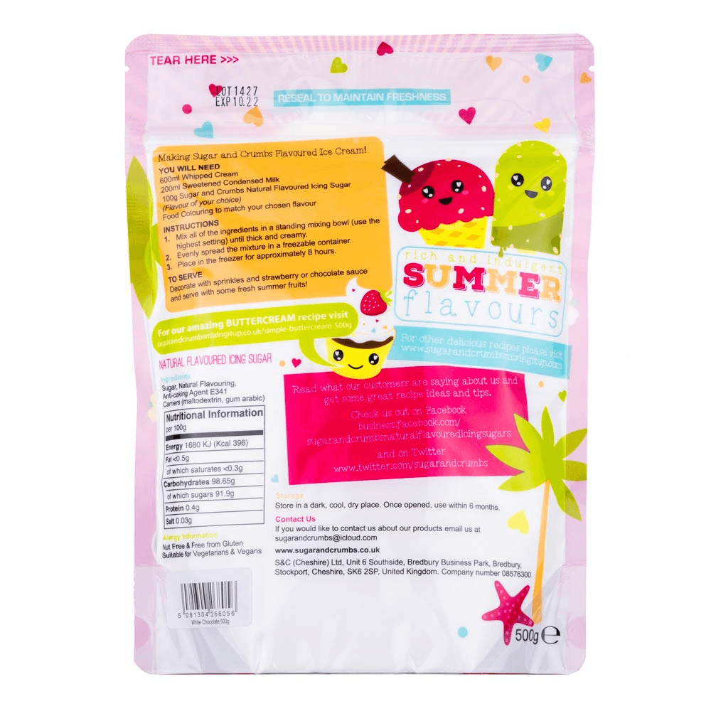 White Chocolate Icing Sugar 500g