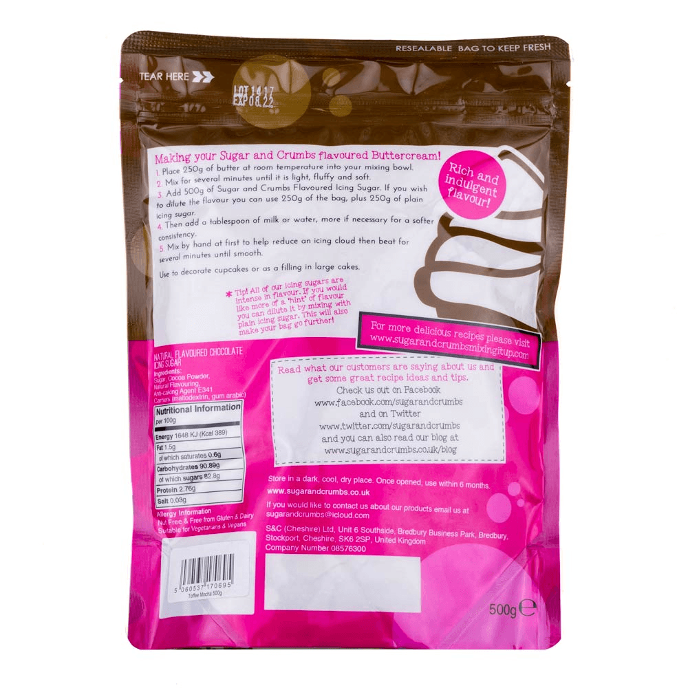 Toffee Mocha Icing Sugar 500g