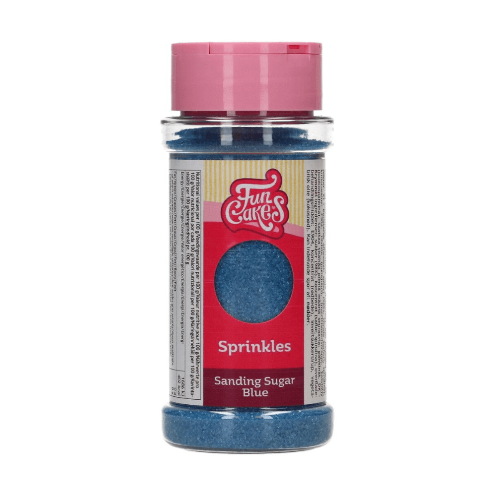 Blue - Sanding Sugar 80g - FunCakes