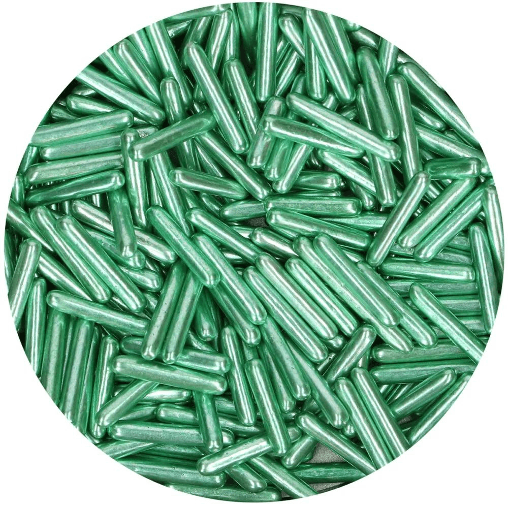 FunCakes Metallic Sugar Rods XL Green 70g