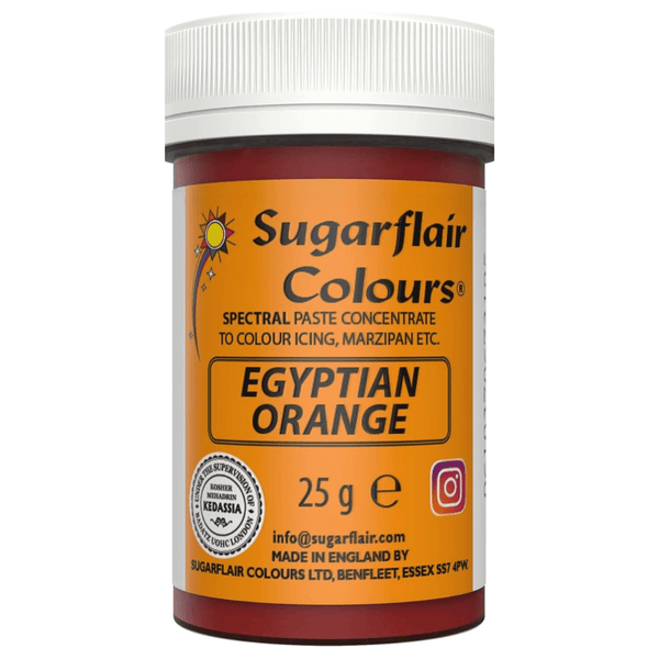 Egyptian Orange Spectral Paste Concentrate Colouring 25g - Sugarflair