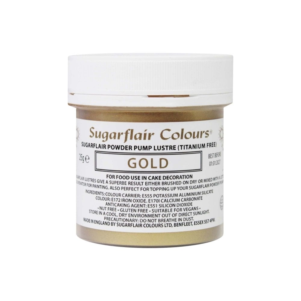 Blush Sparkle - Powder Pump Spray Lustre 25g - Sugarflair - Gold