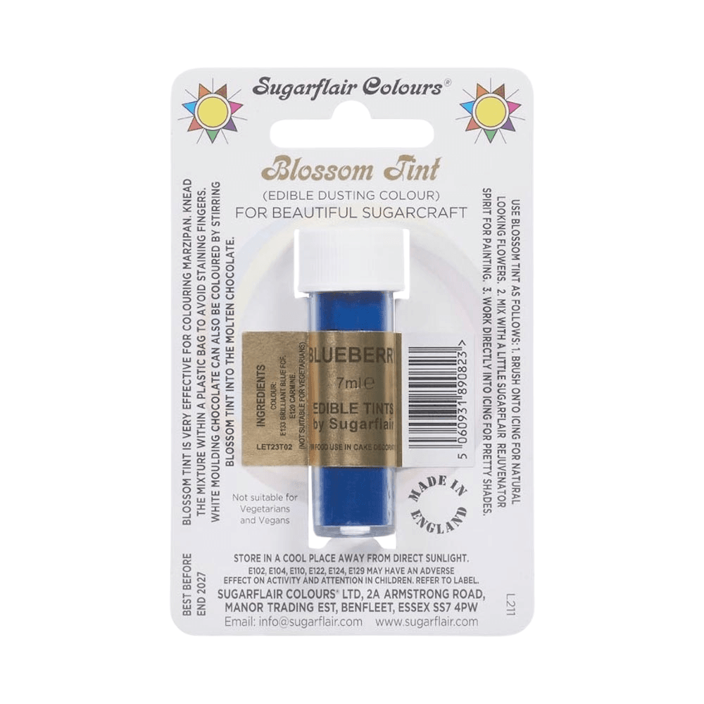 Blueberry - Blossom Tint Dusting Colour 7ml - Sugarflair