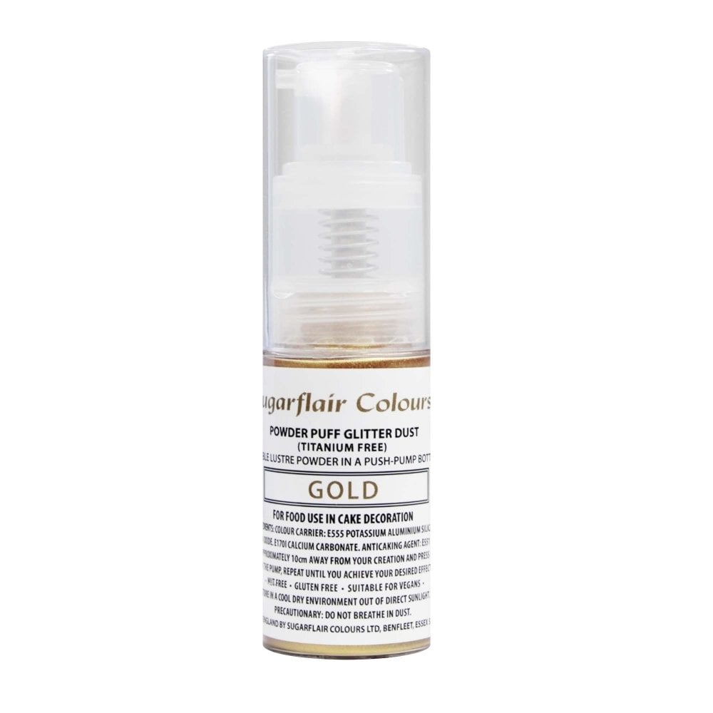 Powder Puff Glitter Dust Spray 10g - Gold