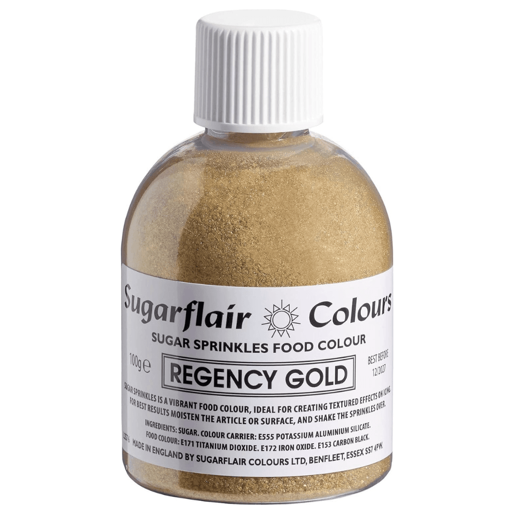Sugar Shaker Edible Sprinkles 100g - Regency Gold