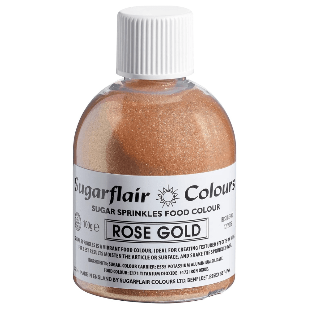 Sugar Shaker Edible Sprinkles 100g - Rose Gold