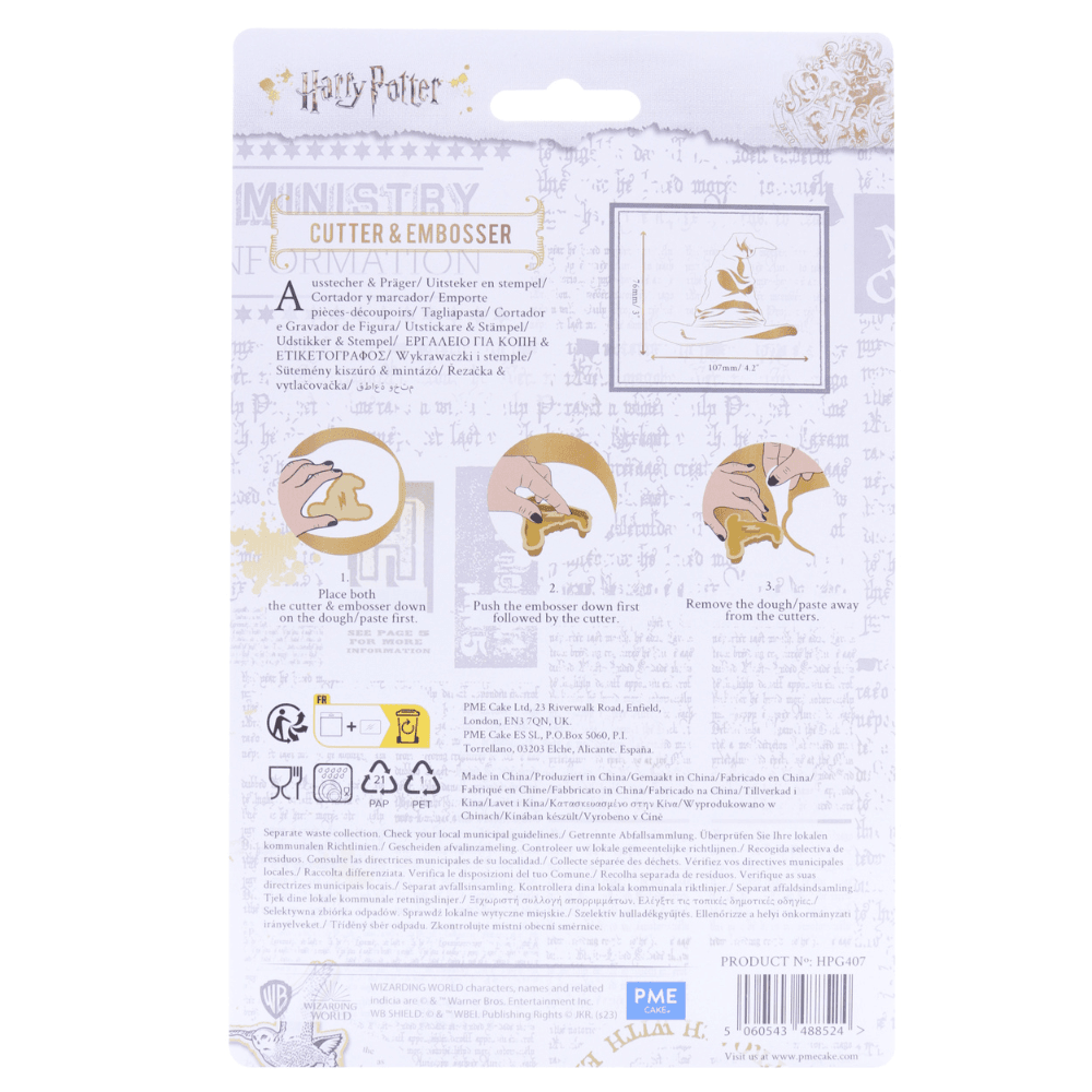 Sorting Hat - Harry Potter Cookie Cutter & Embosser