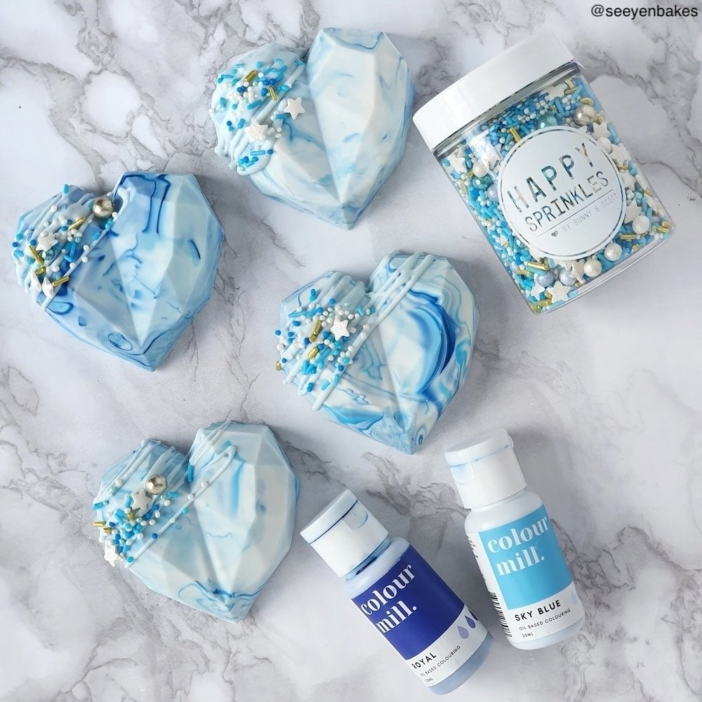 Sky Blue - Oil Based Food Colouring (20ml - 100ml)