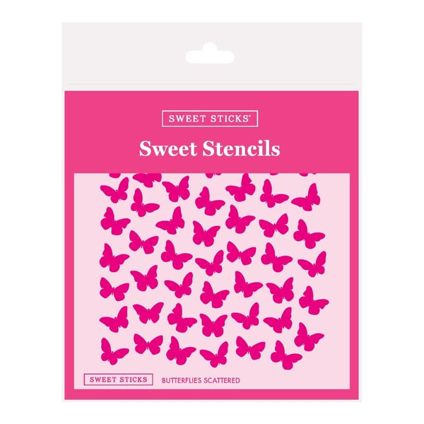 Butterflies Scattered Stencil
