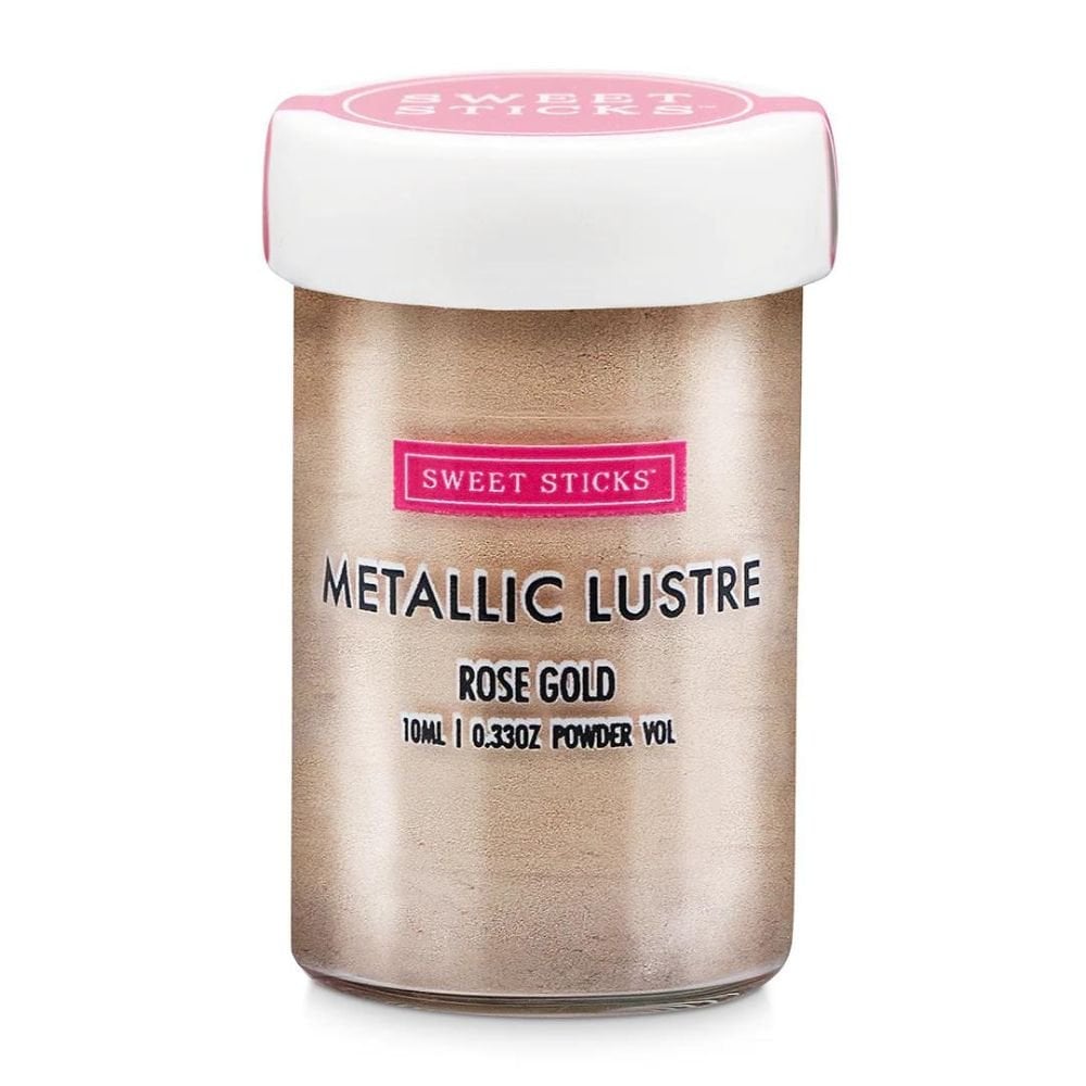 Edible Metallic Lustre Dust 10ml - Rose Gold