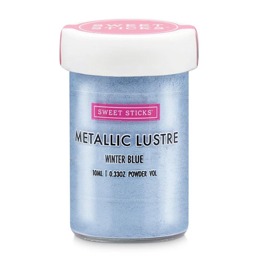 Edible Metallic Lustre Dust 10ml - Winter Blue