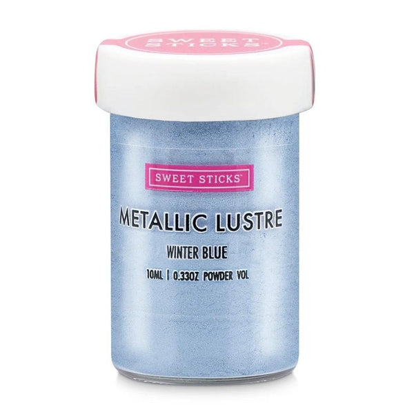 Edible Metallic Lustre Dust 10ml - Winter Blue