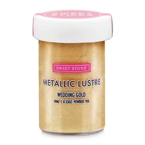 Edible Metallic Lustre Dust 10ml - Wedding Gold