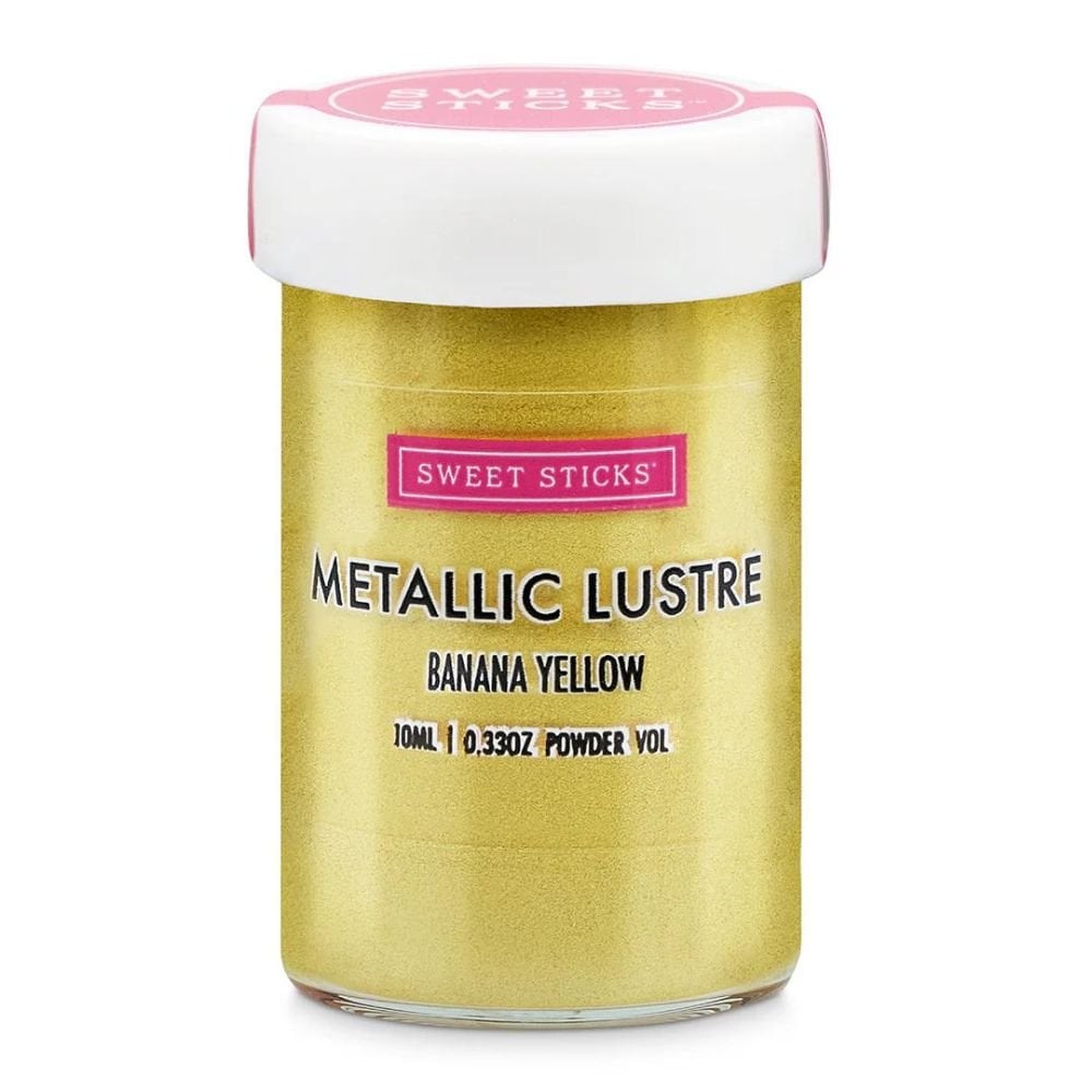 Edible Metallic Lustre Dust 10ml - Banana Yellow
