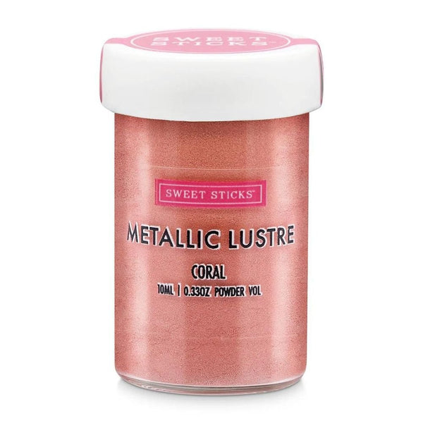 Edible Metallic Lustre Dust 10ml - Coral