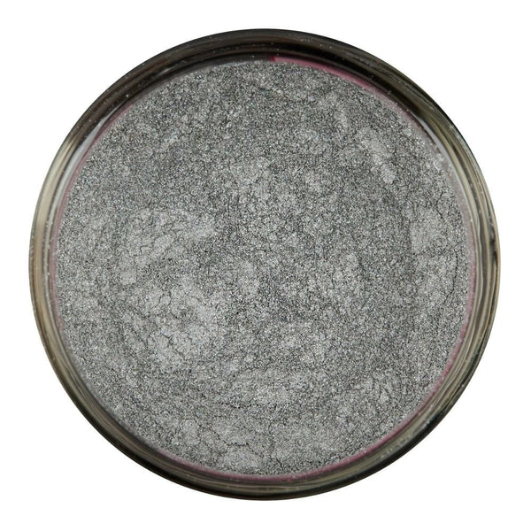 Edible Metallic Lustre Dust 10ml - Gun Metal Grey