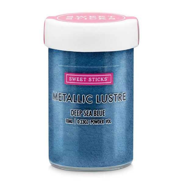 Edible Metallic Lustre Dust 10ml - Deep Sea Blue