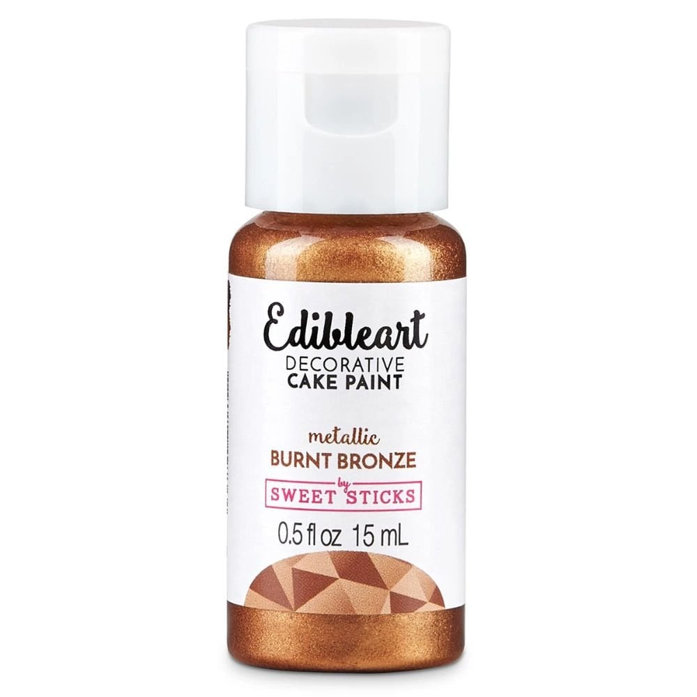 Metallic Edible Art Paint 15ml - Burnt Bronze