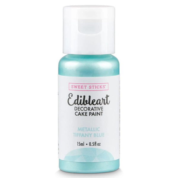 Metallic Edible Art Paint 15ml - Tiffany Blue