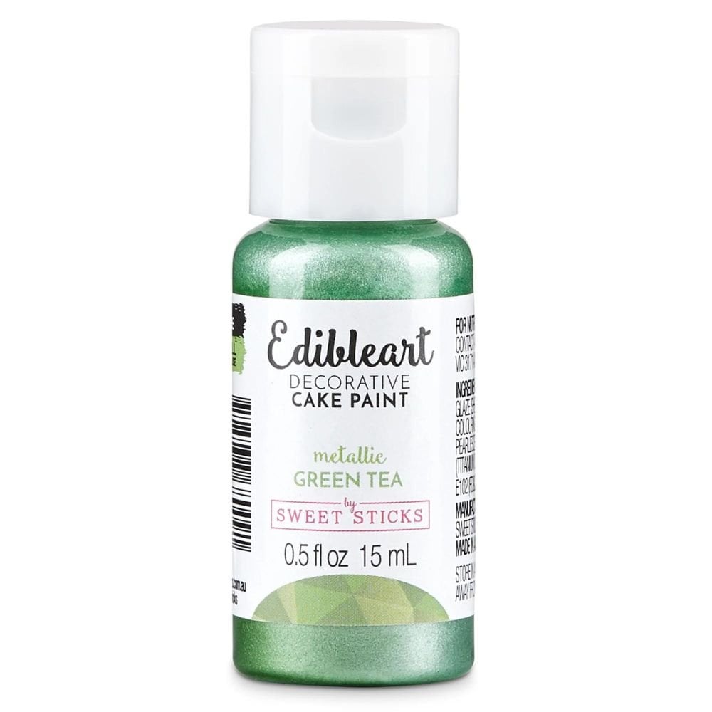 Metallic Edible Art Paint 15ml - Green Tea