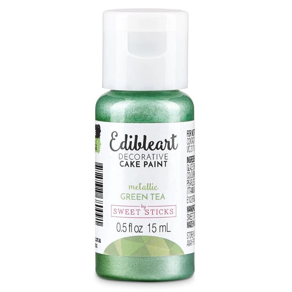 Metallic Edible Art Paint 15ml - Green Tea