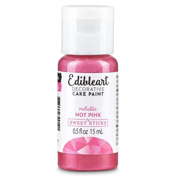 Metallic Edible Art Paint 15ml - Hot Pink