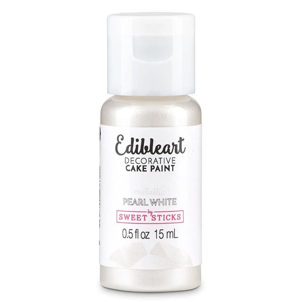 Metallic Edible Art Paint 15ml - Pearl White