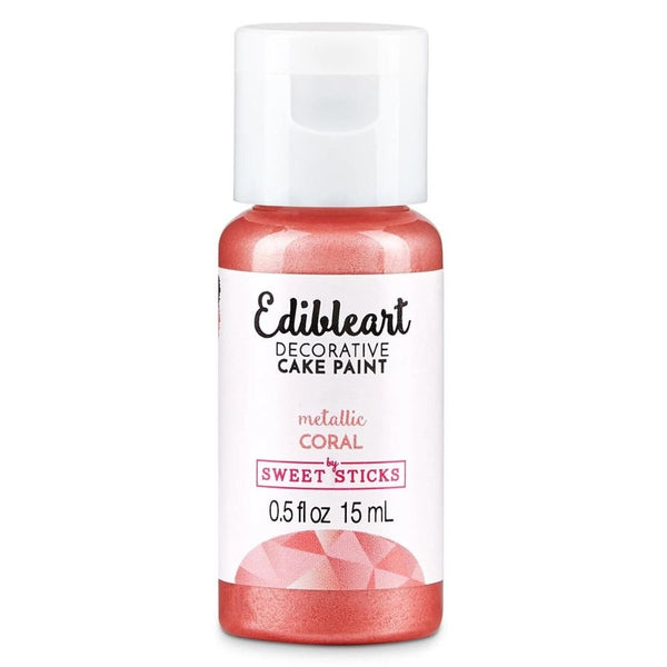 Metallic Edible Art Paint 15ml - Coral