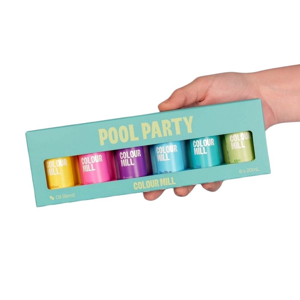 Pool Party - Gift Set of 6 Oil Based Colouring