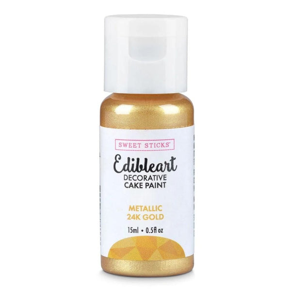 Metallic Edible Art Paint 15ml - 24k Gold